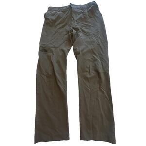 The North Face Pants Mens Size 34 Gray Hiking Stretch Drawstring Reinforced Knee
